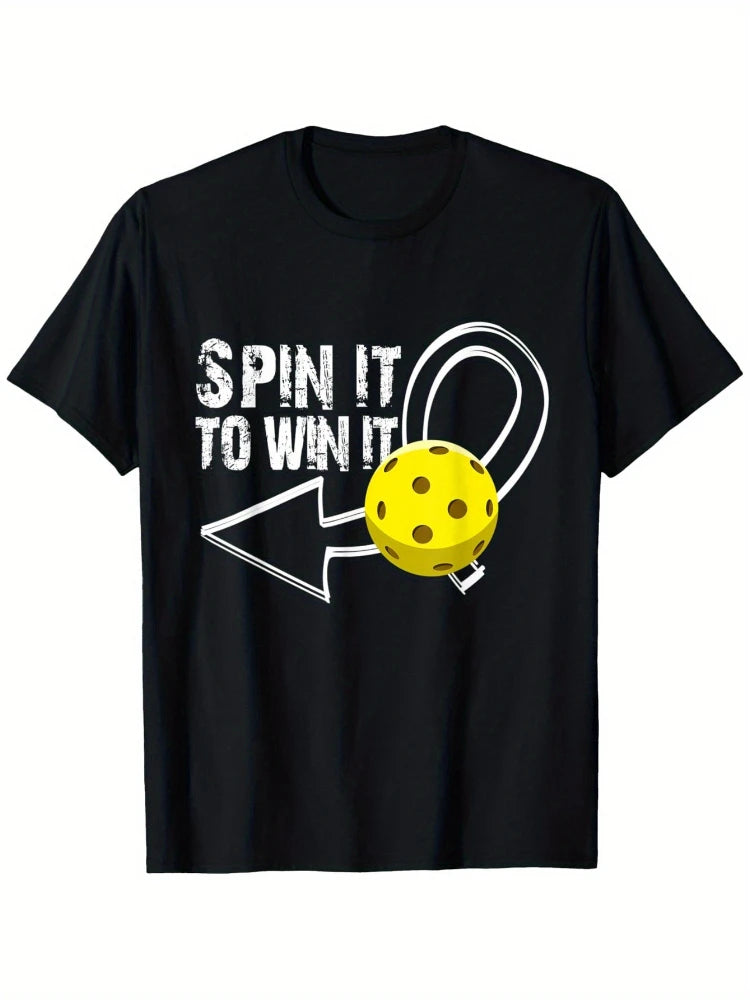 “Spin to Win” Pickleball Tee