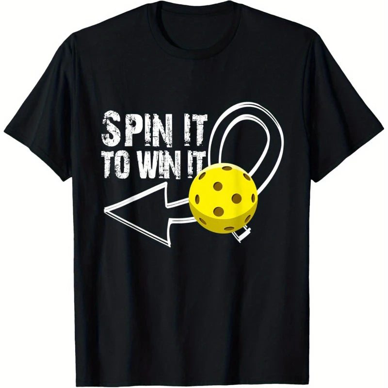 “Spin to Win” Pickleball Tee
