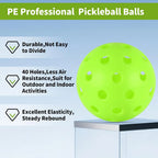Outdoor Pickleball Balls (40-Hole Precision)