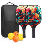 Carbon Fiber Paddle Set (2 Paddles + 4 Balls & Bag)