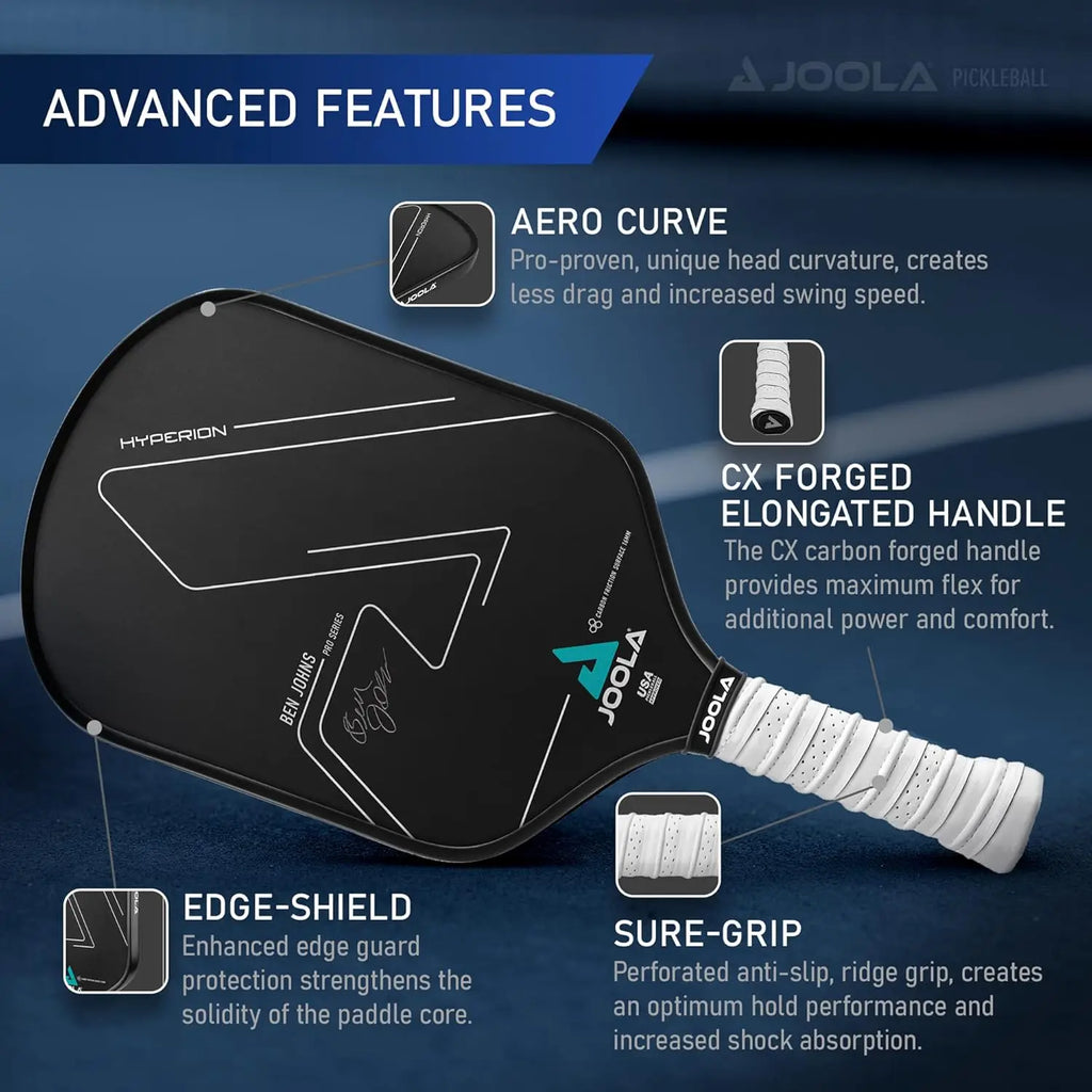 USAPA Carbon Paddle (High Spin Grip)