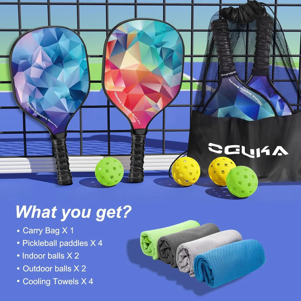 Lightweight Pickleball Paddle Set (Complete Kit)