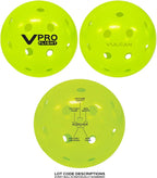 Official Outdoor Pickleballs (Hi-Vis Yellow)