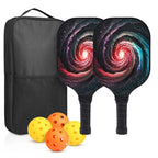 Carbon Fiber Paddle Set (2 Paddles + 4 Balls & Bag)