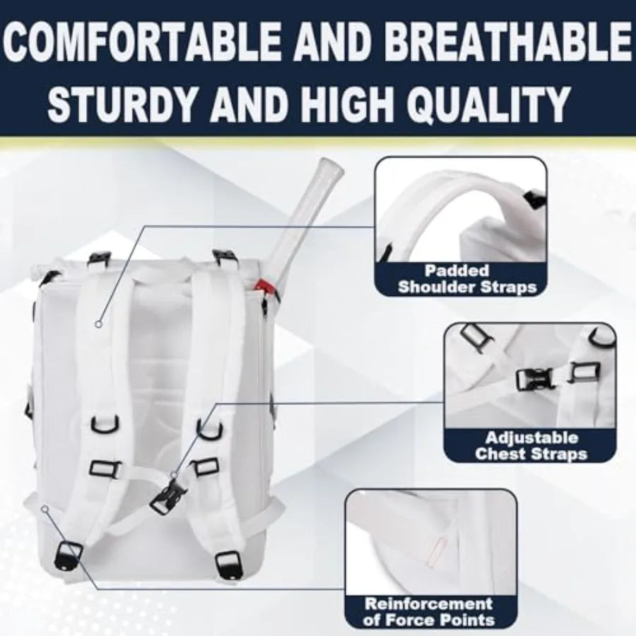 Tennis & Pickleball Backpack (2 Rackets + Shoe Compartment)