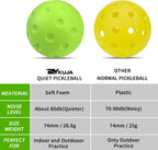 Silent Foam Pickleball Balls (4-Pack)