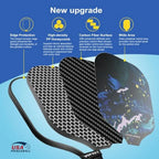 USAPA Carbon Fiber Paddle Set (2/4 Options)
