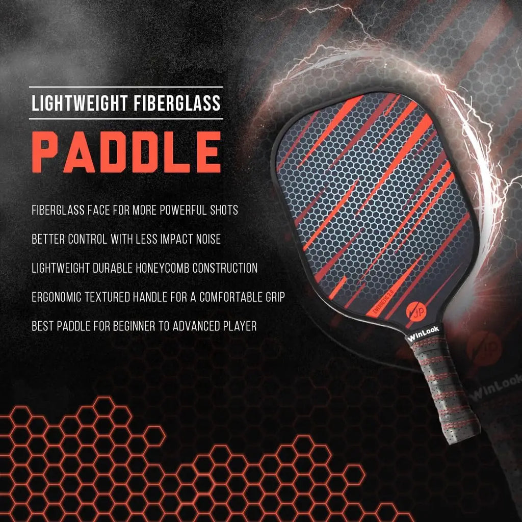 Fiberglass Paddle Set (2 Paddles + Balls & Bag)