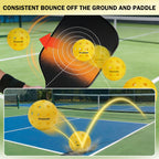 KOOMADE Pickleball Balls (8/16 Pack, 40-Hole)