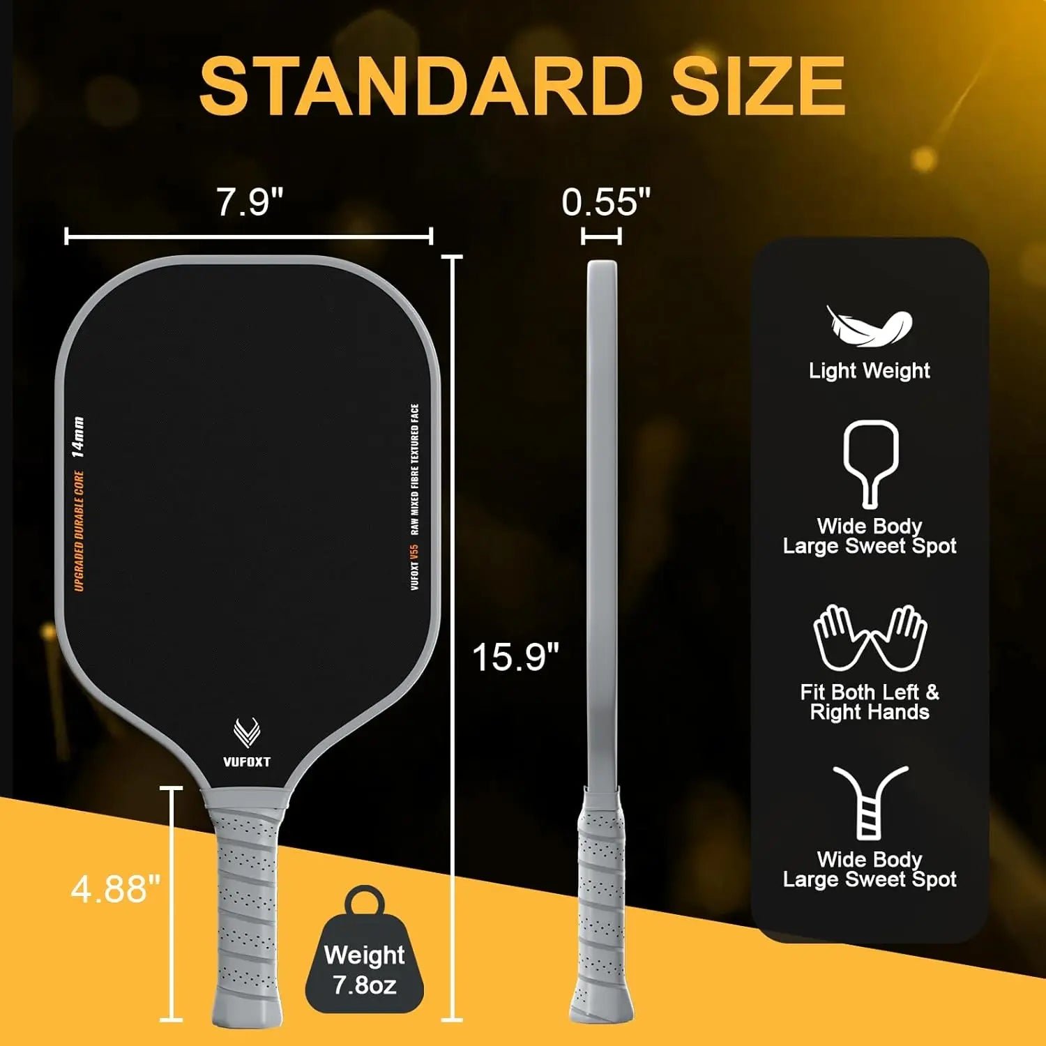 Lightweight Carbon Paddle Set (14mm Core)