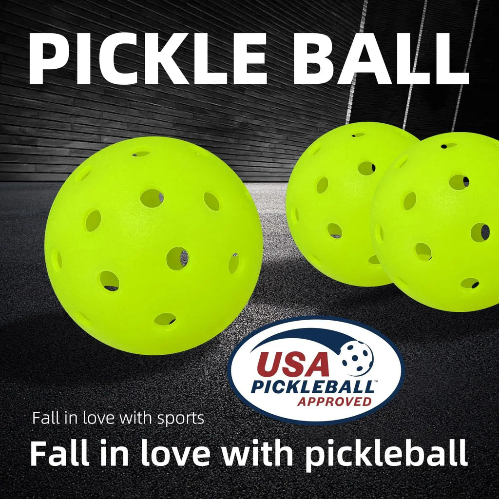 Pickleball Balls (Crack-Resistant, 40-Hole)