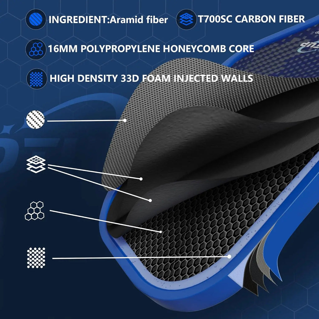 Carbon Fiber Paddle (16mm, USAPA Approved)