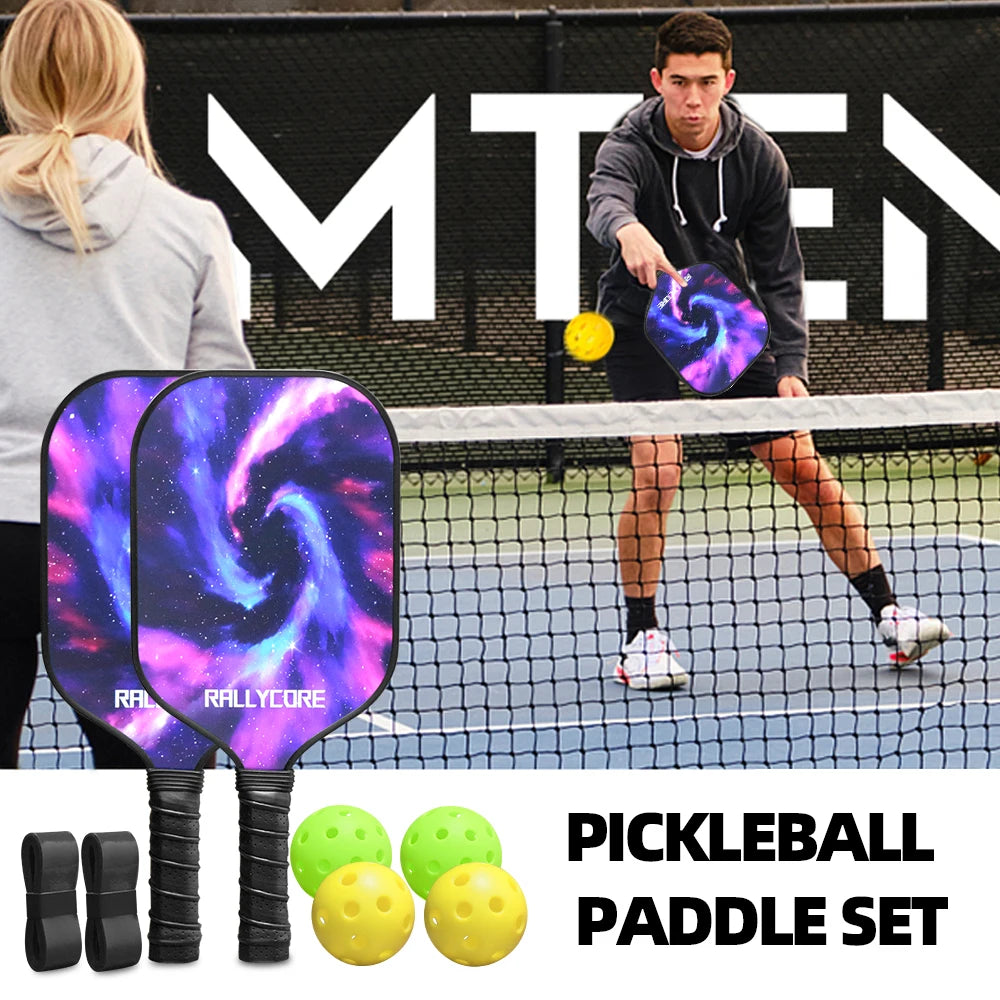 USAPA Paddle Set (2 Paddles + 4 Balls & Bag)