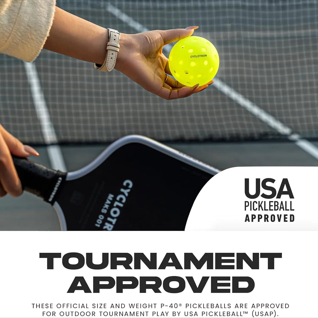 Outdoor Pickleball Balls (USAPA, High-Vis)