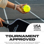 Outdoor Pickleball Balls (USAPA, High-Vis)