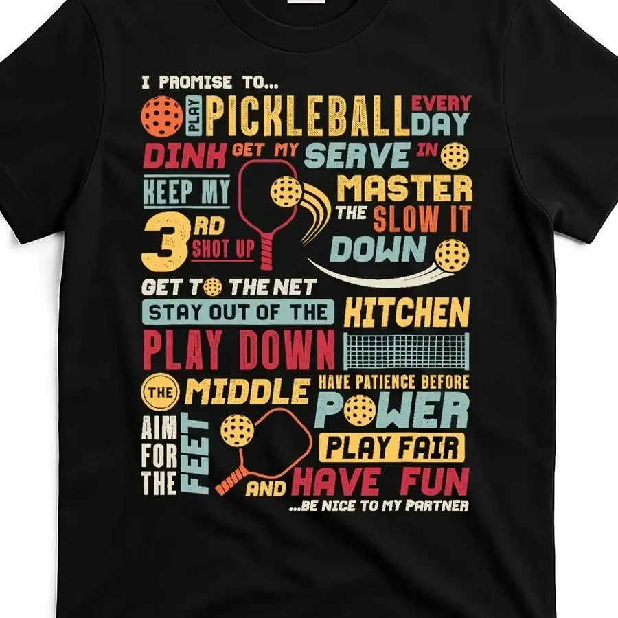 Funny Pickleball Pledge Tee