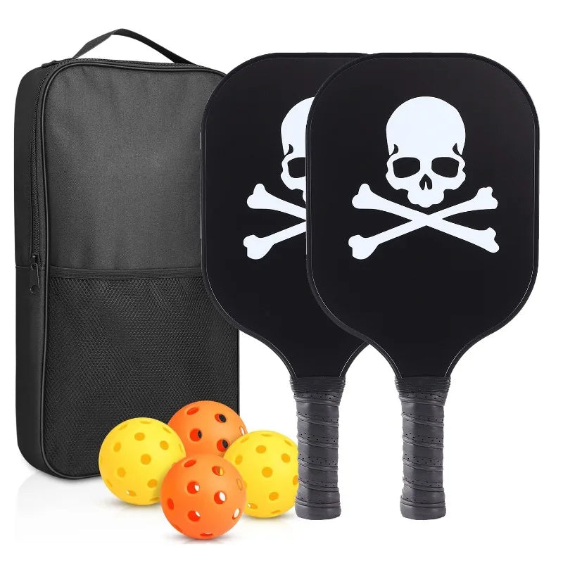 Carbon Fiber Paddle Set (2 Paddles + 4 Balls & Bag)