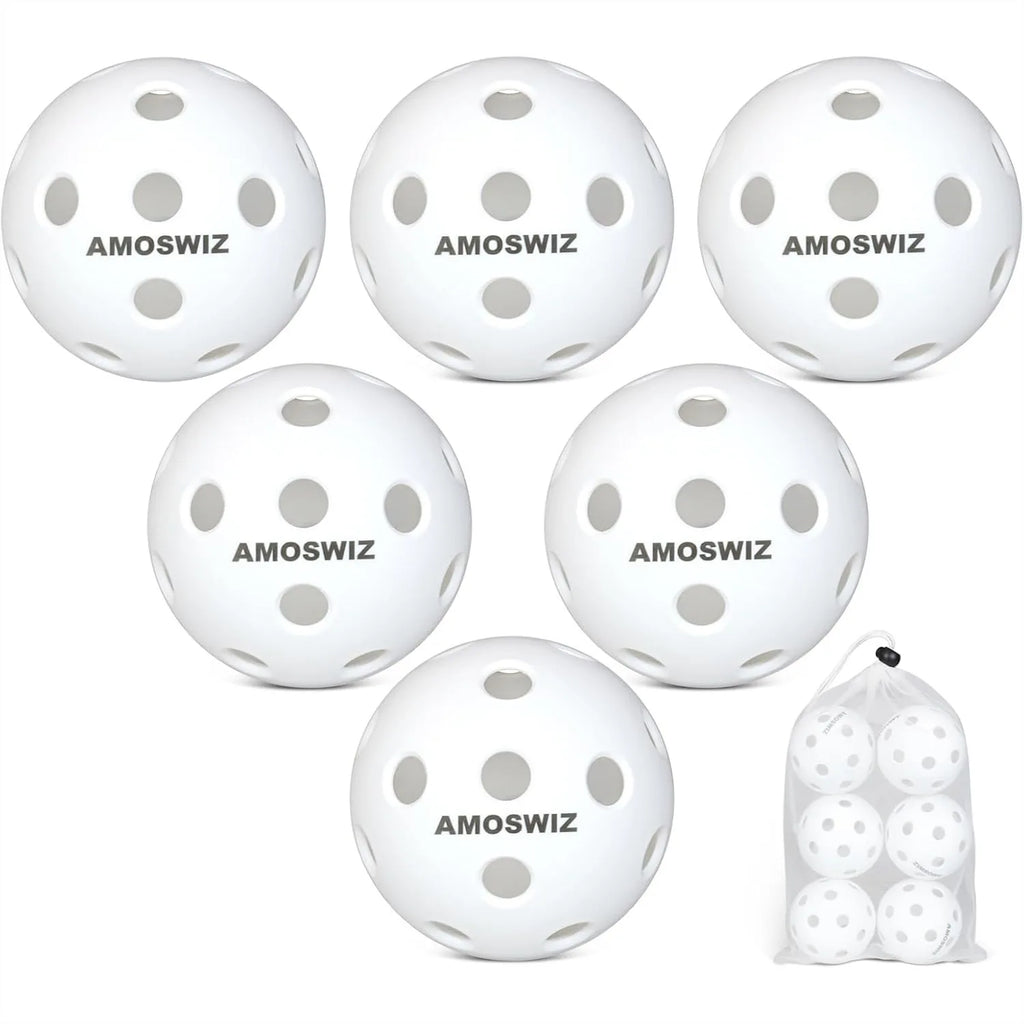 Indoor Pickleball Balls (6-Pack, USAPA)