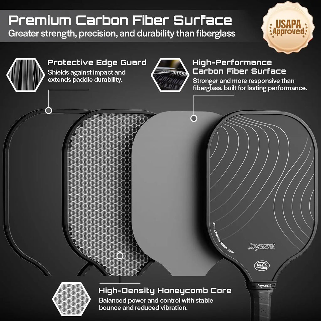 Carbon Fiber Paddle Set (2 Paddles + Balls)