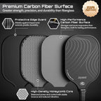 Carbon Fiber Paddle Set (2 Paddles + Balls)