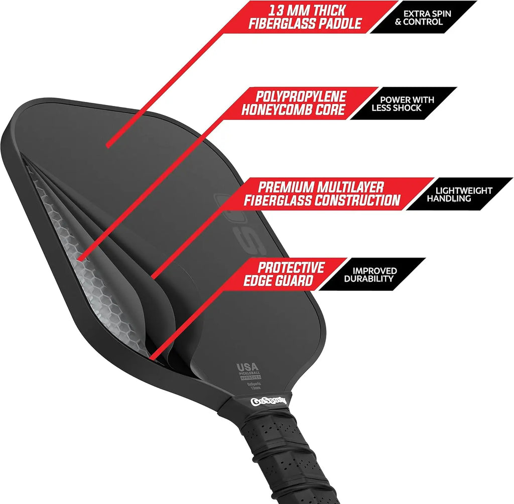 USAPA Fiberglass Paddle (Single/2/4 Pack)