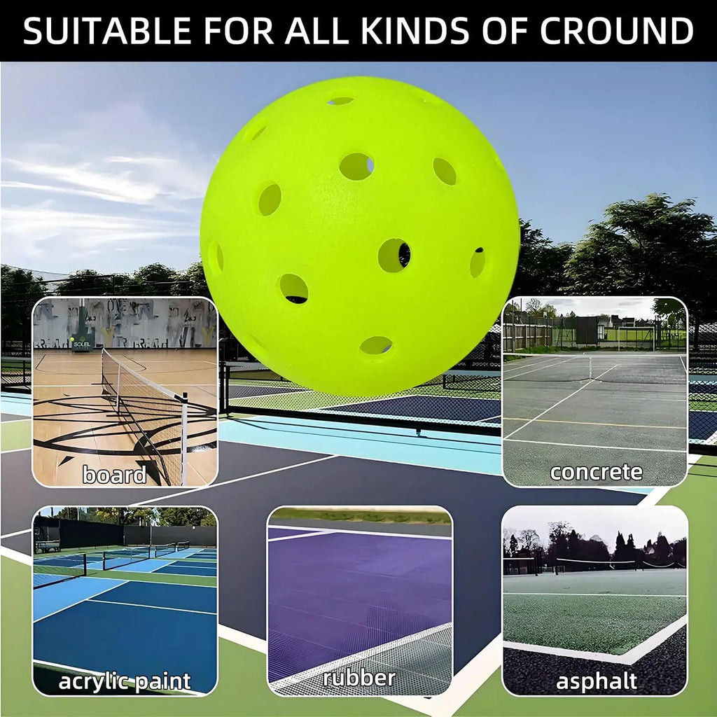 Pickleball Balls (Crack-Resistant, 40-Hole)