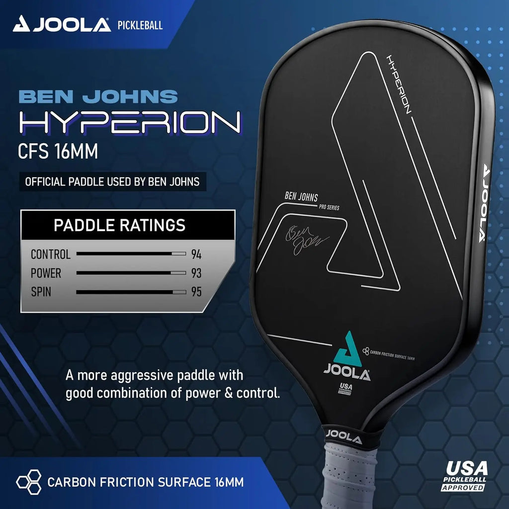 USAPA Carbon Paddle (High Spin Grip)