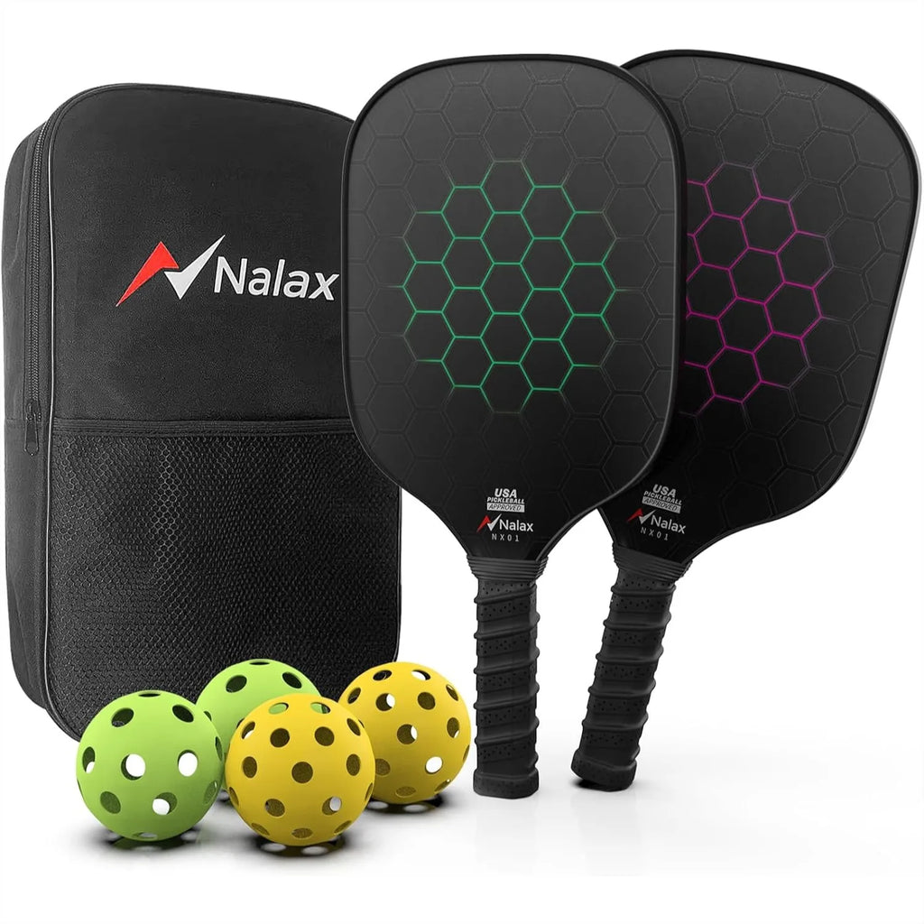 USAPA Graphite Paddle Set (2 Paddles + Balls)