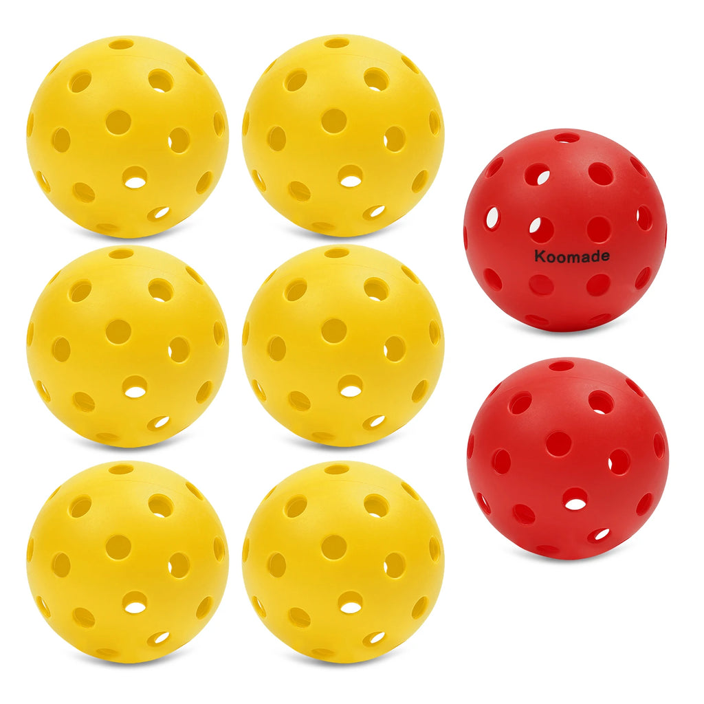 KOOMADE Pickleball Balls (8/16 Pack, 40-Hole)