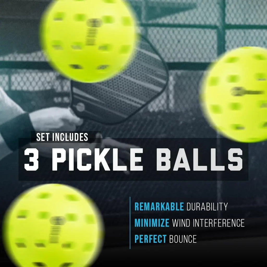 Fiberglass Paddle Set (2 Paddles + Balls & Bag)