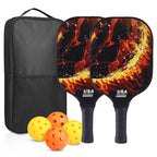 Carbon Fiber Paddle Set (2 Paddles + 4 Balls & Bag)