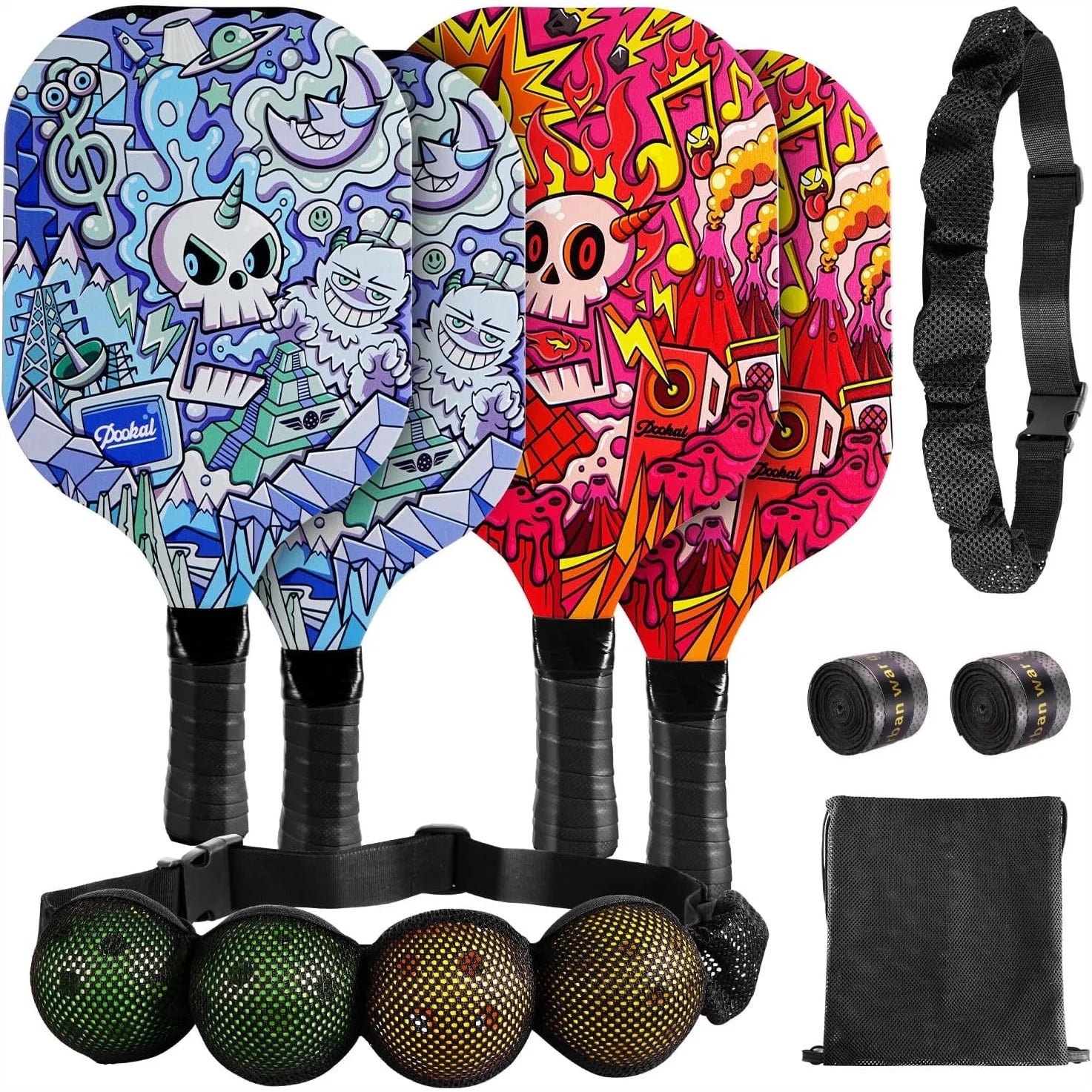 Beginner Paddle Set (4 Wood Paddles + Kit)