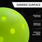 Pickleball Balls (Crack-Resistant, 40-Hole)
