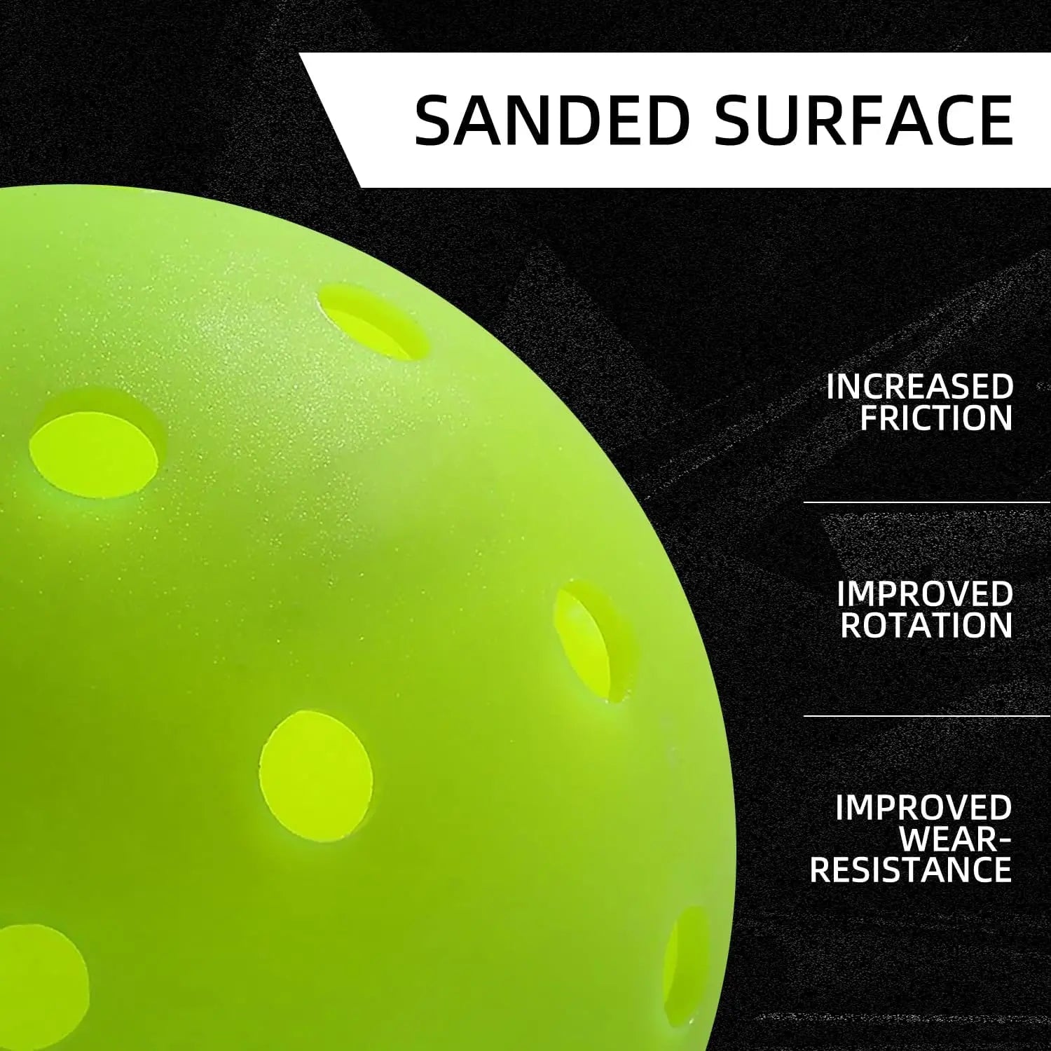 Pickleball Balls (Crack-Resistant, 40-Hole)