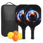 Carbon Fiber Paddle Set (2 Paddles + 4 Balls & Bag)