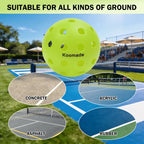 KOOMADE Pickleball Balls (8/16 Pack, 40-Hole)