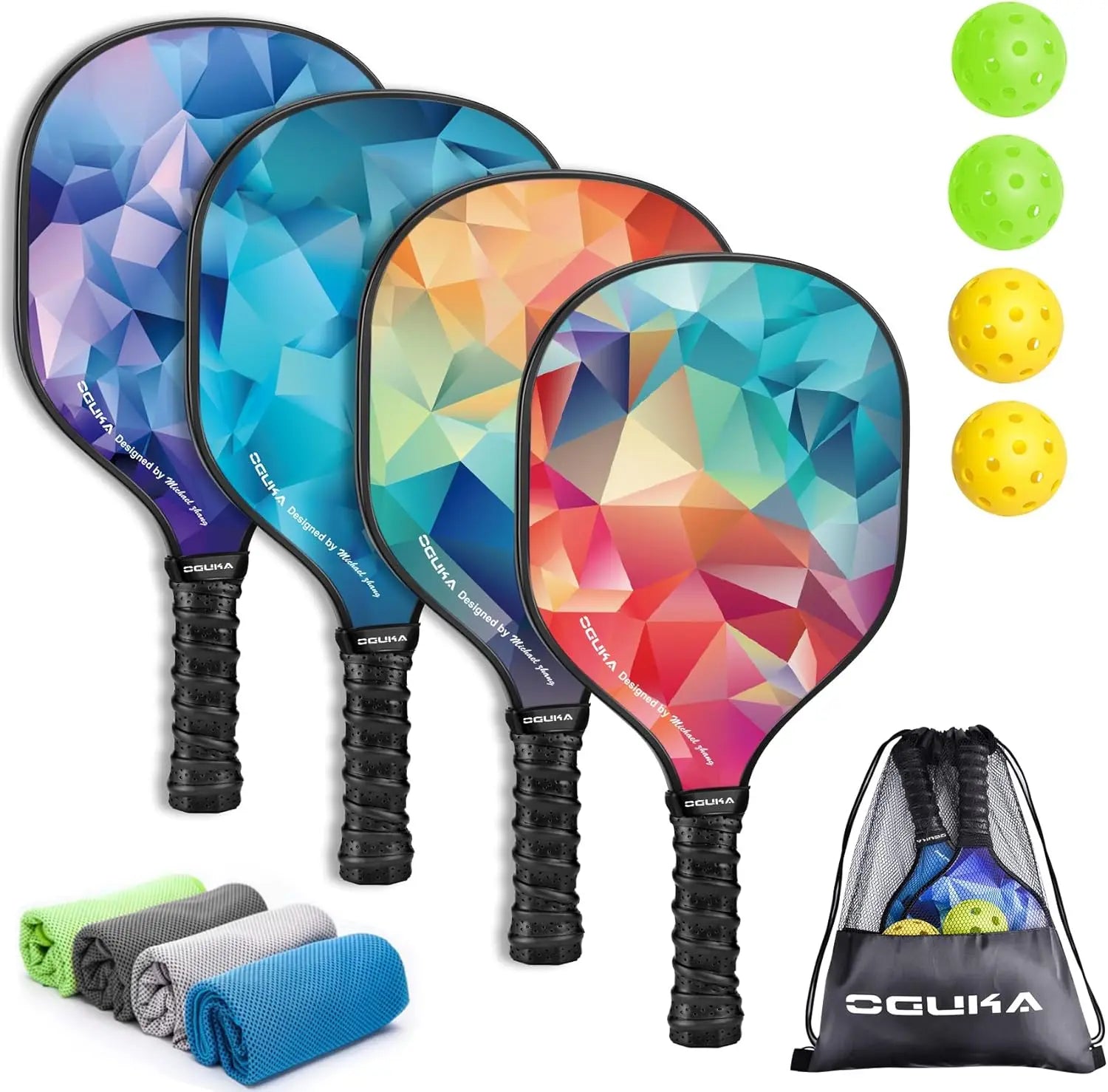 Lightweight Pickleball Paddle Set (Complete Kit)