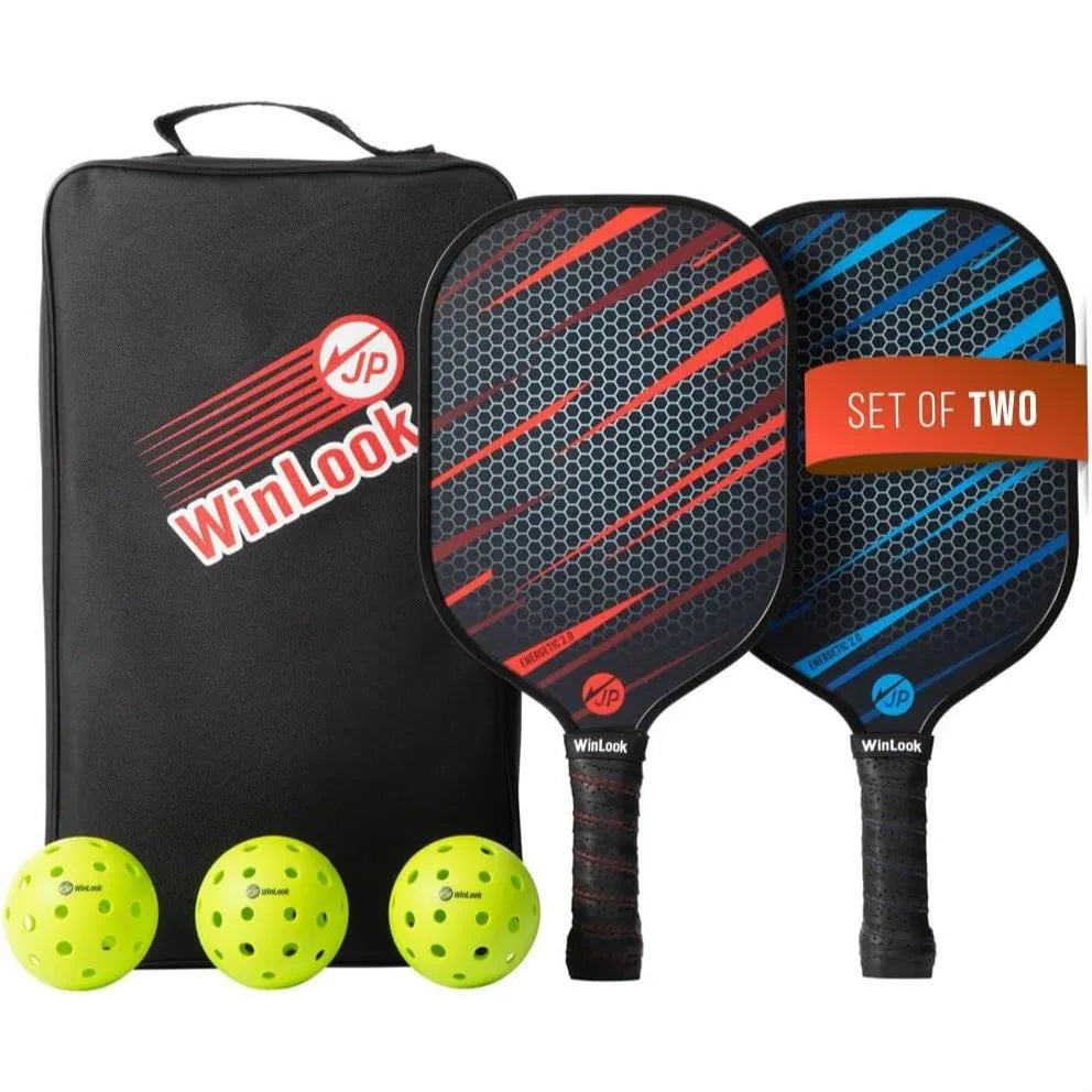 Fiberglass Paddle Set (2 Paddles + Balls & Bag)
