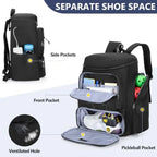 Pickleball Paddle Backpack (4 Rackets + Shoe Compartment)