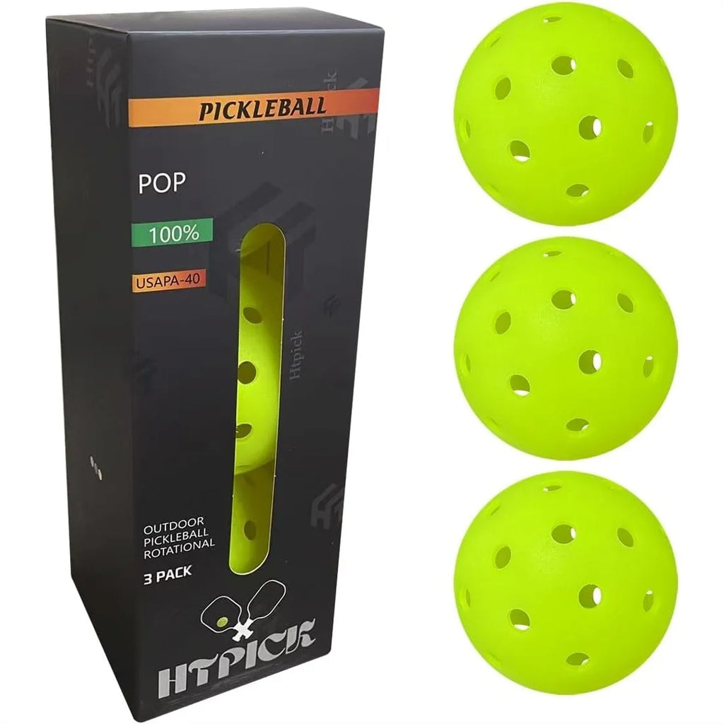 Pickleball Balls (Crack-Resistant, 40-Hole)