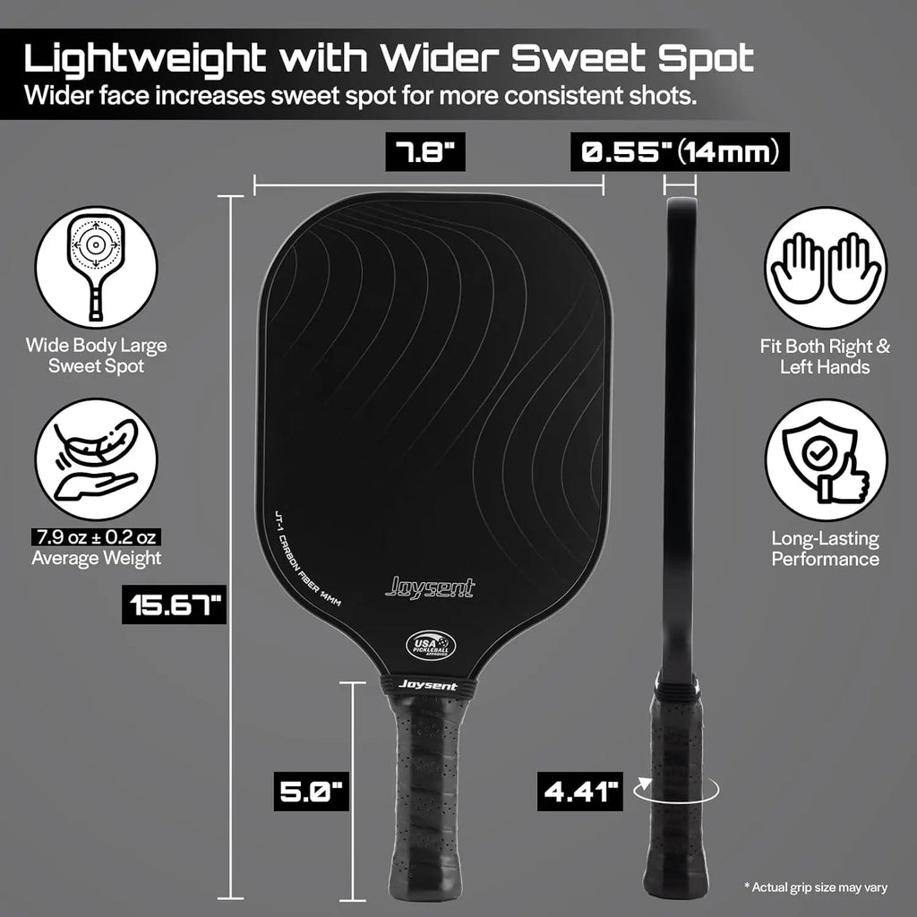 Carbon Fiber Paddle Set (2 Paddles + Balls)