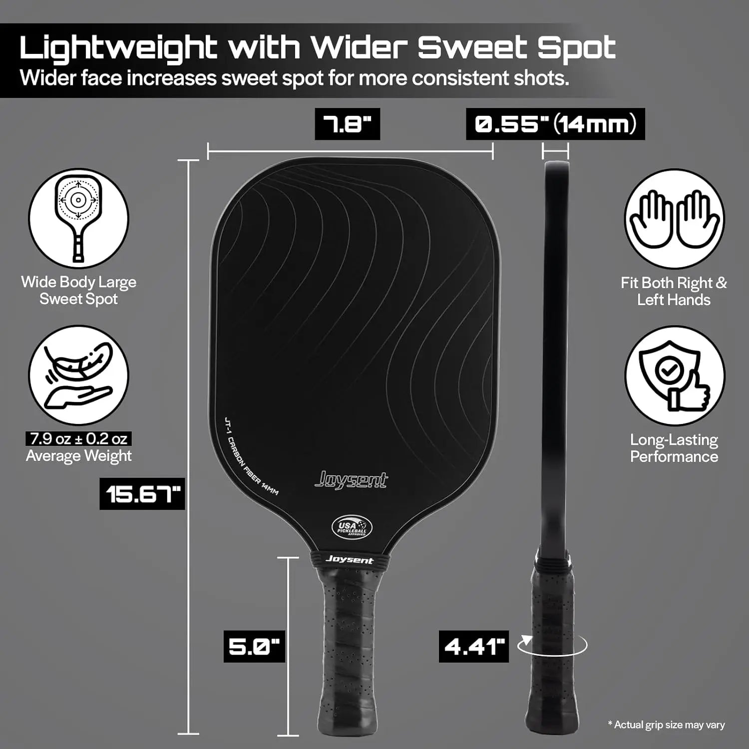 Carbon Fiber Paddle Set (2 Paddles + Balls)