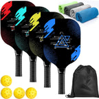Pickleball Starter Set (4 Wood Paddles + Kit)