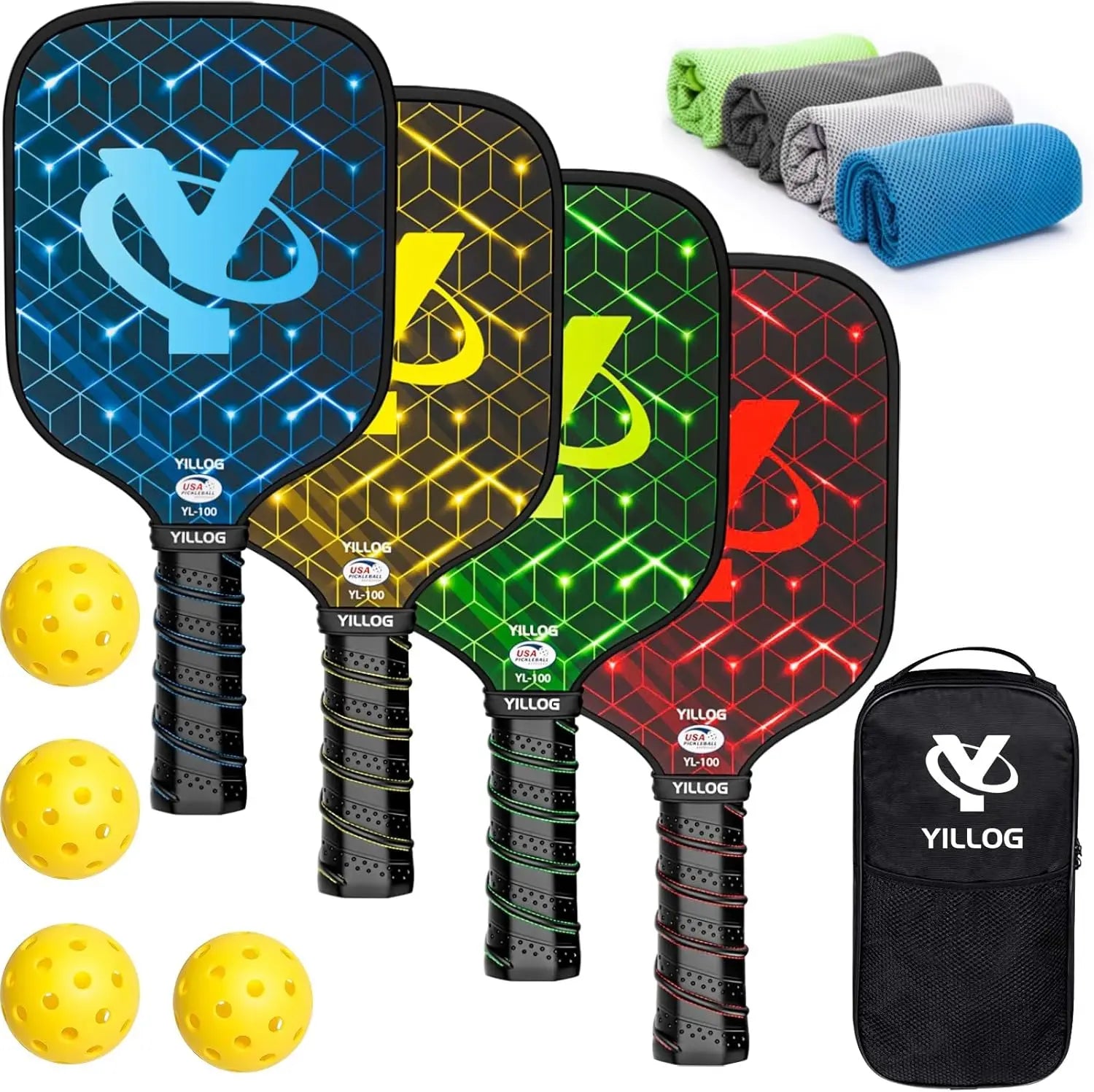 USAPA Paddle Set (4 Paddles + Full Kit)