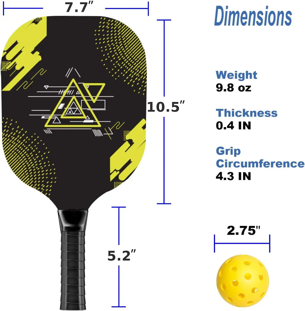 Pickleball Starter Set (4 Wood Paddles + Kit)