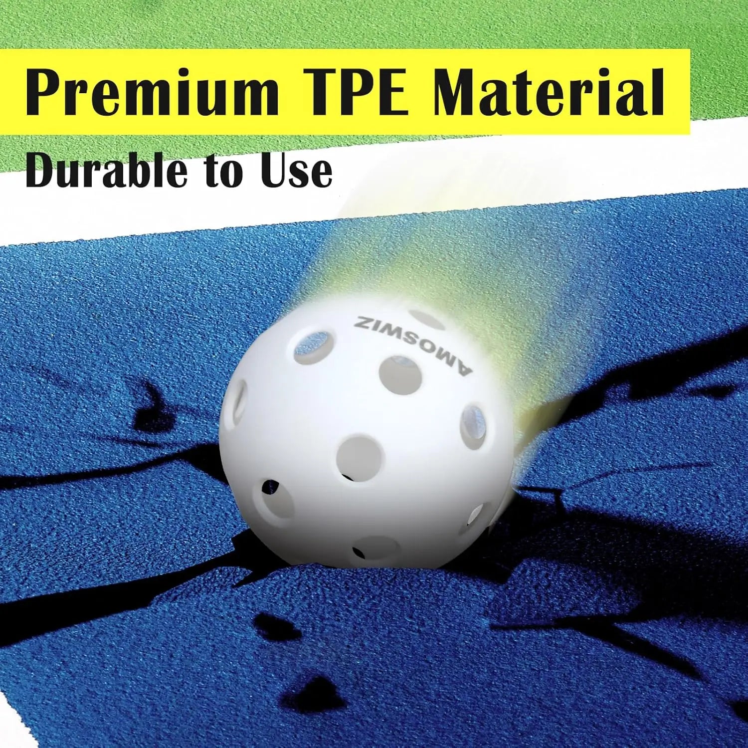 Indoor Pickleball Balls (6-Pack, USAPA)