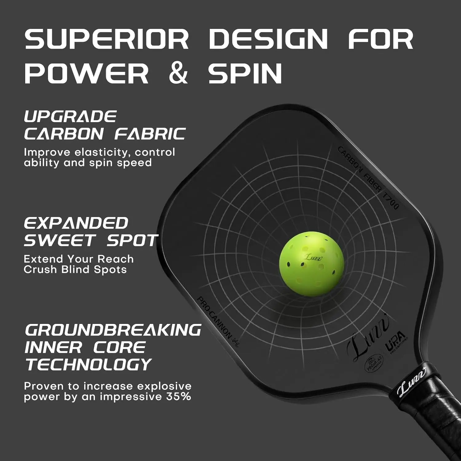 T700 Carbon Fiber Paddle (16mm, Thermoformed)