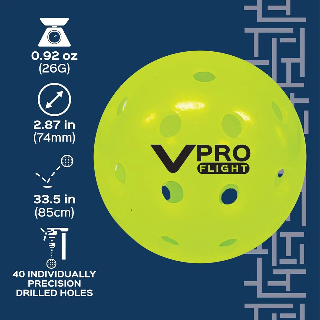 Official Outdoor Pickleballs (Hi-Vis Yellow)