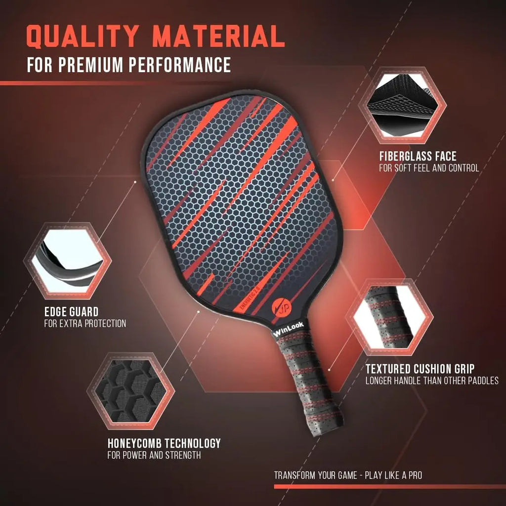 Fiberglass Paddle Set (2 Paddles + Balls & Bag)