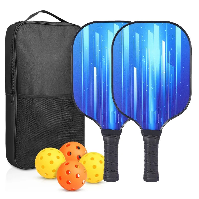 Carbon Fiber Paddle Set (2 Paddles + 4 Balls & Bag)